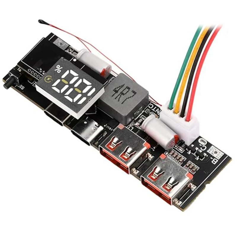 DT21 100W Power Bank 2-Way Super Fast Charging Module, DIY Motherboard 4S Mobile Power Board for Projects