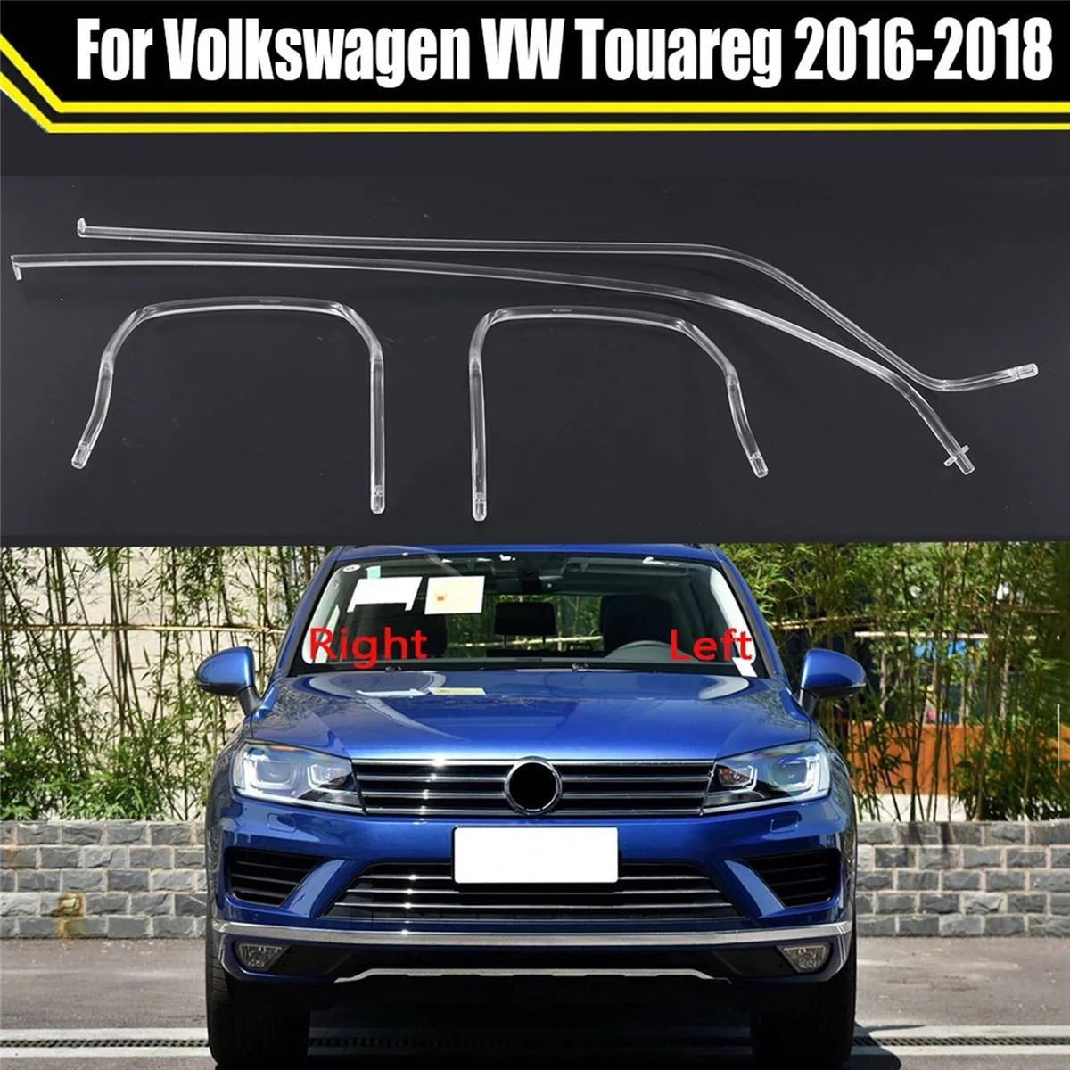 Dla VW Touareg 2016-2018 płyta naprowadzająca światło reflektor DRL LED do jazdy dziennej włókno światłowodowe do samochodu światła dziennego