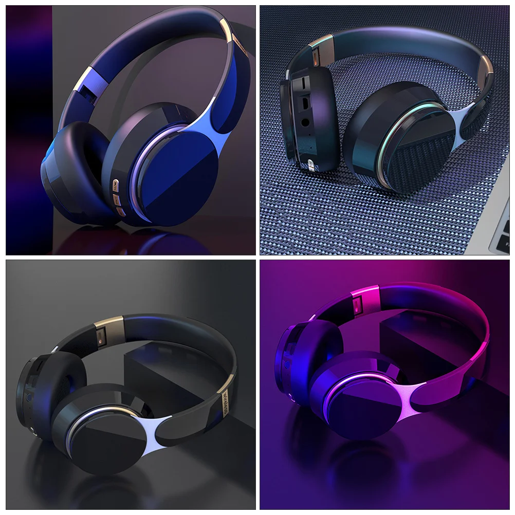 

Wireless Headset Over Ear Foldable Adjustable Comfortable Hifi Sound Bass Stereo Gaming Office Use Long Life