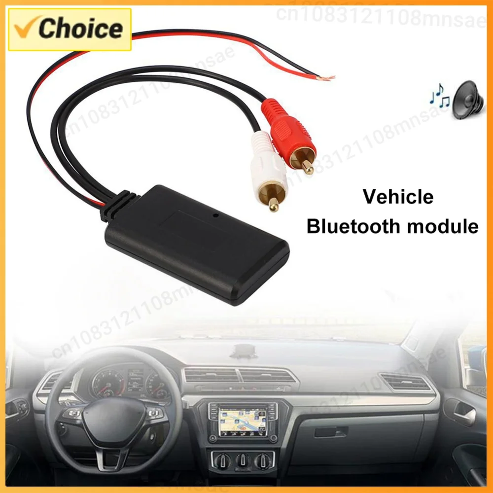 Car Wireless Bluetooth-compatible Aux Module Aux Adapter Music Audio Adapter Accessories for Vehicles with 2RCA Interface