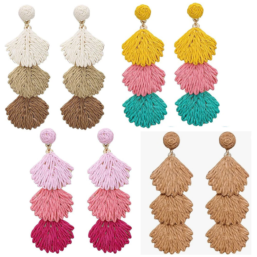 Raffia Dangle Earri… - image