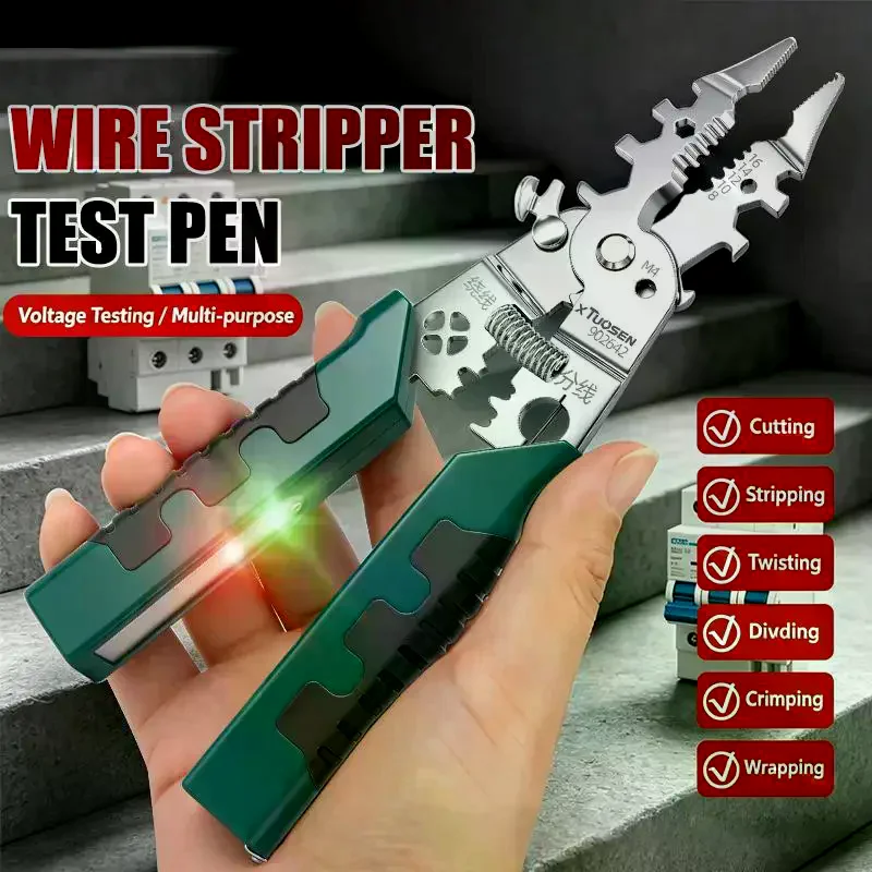 Automatic Wire Stripping Pliers Cutter Cable Terminal Crimping Electrician Tools Cable Stripping Pliers