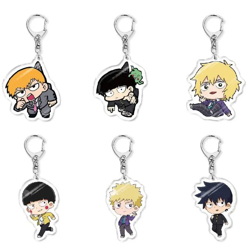 Acrylic Keychain Animation Derivatives Kageyama Shigeo Reigen Arataka Dimple Hanazawa Teruki Back To School Anime Gift Friend