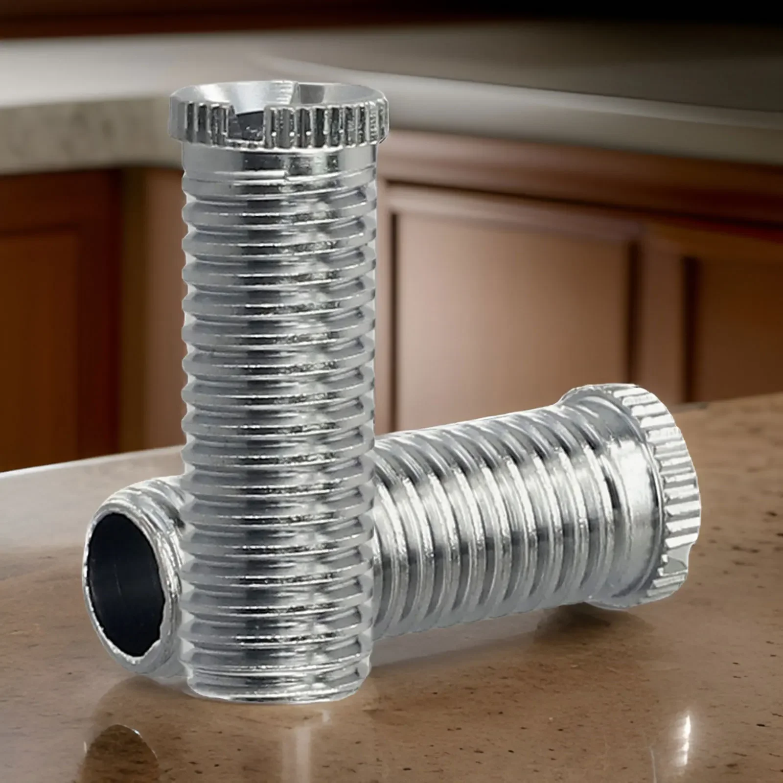 1/2/5pcKitchenSink Basket Strainer Screws Thread 35mm/45mm Stainless Steel Waste Threaded Screw Connector Strainers Parts