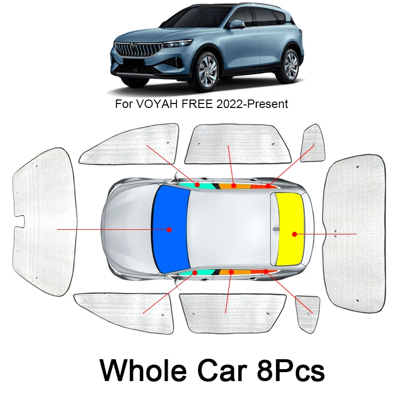 

Автомобильные солнцезащитные УФ-защитные боковые Чехлы для VOYAH бесплатно 2022-2025 оконные занавески солнцезащитный козырек переднее ветровое стекло автомобильные аксессуары