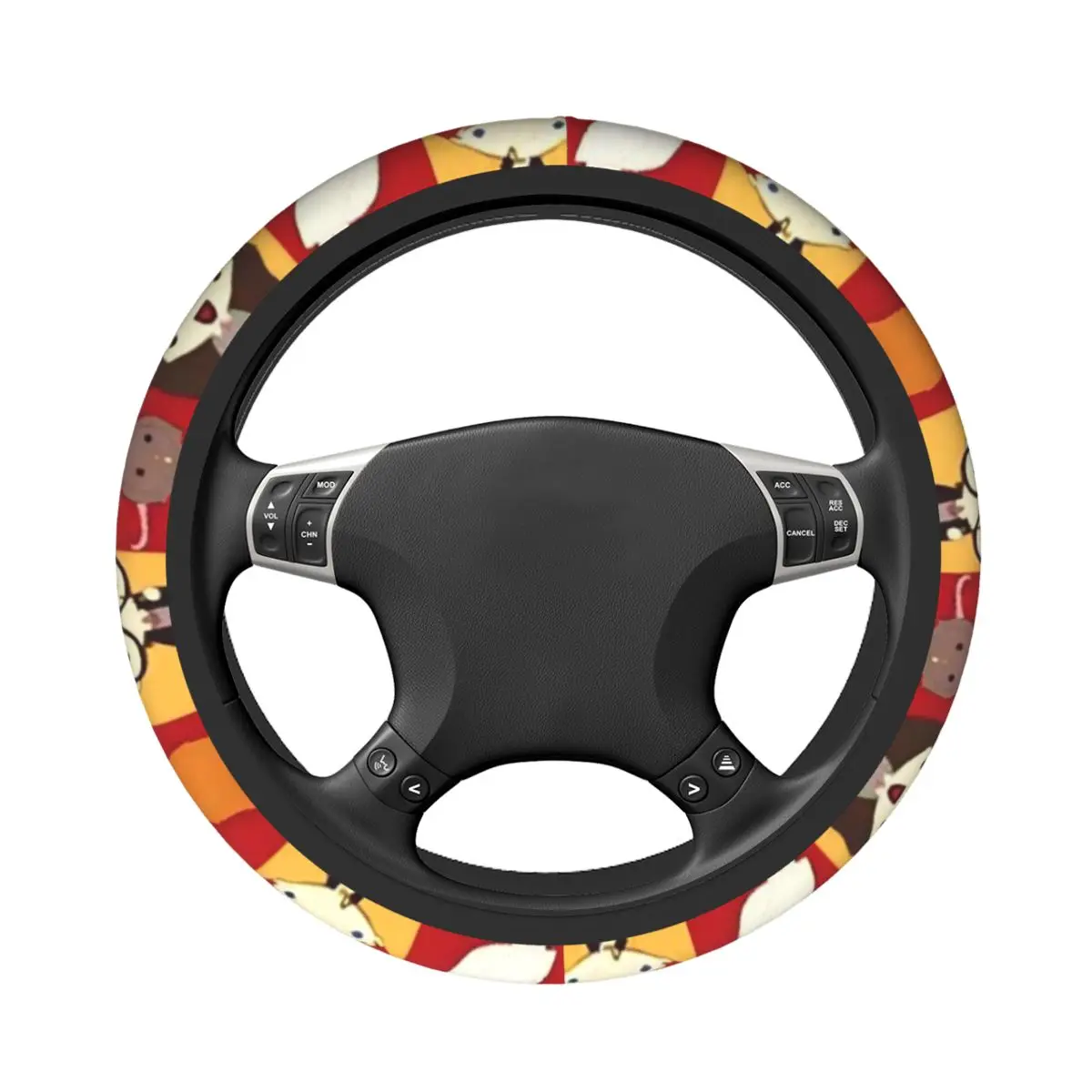 

H-arry Potters автомобильный чехол на руль дышащие автомобильные чехлы комплект Kawaii автоаксессуары подходят для 14,5-15 дюймов