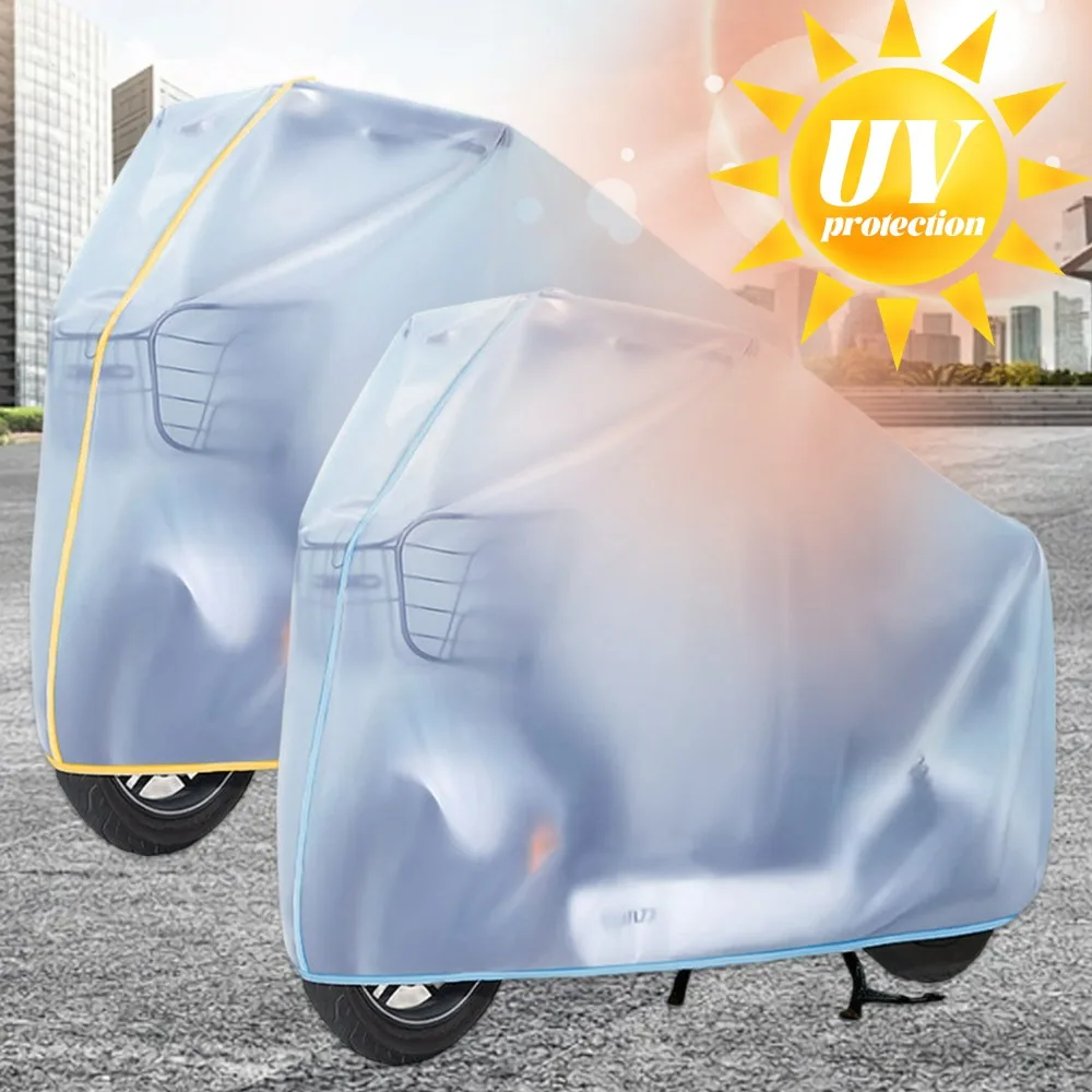 

Universal Motorcycle Electric Bike Cover EVA Waterproof Sun UV Protection All-Weather Shield Covers with Elastic Tightening Rope