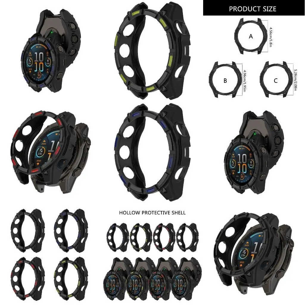 Penutup Pelindung Silikon untuk Garmin Fenix ​​8 51Mm 47Mm Casing Silikon Lembut untuk Garmin Fenix ​​8 47Mm 51Mm Aksesori Jam Tangan