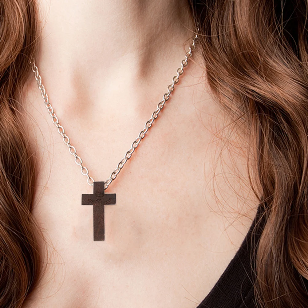 30Pcs Wooden Cross Charms Smooth Edge DIY Jewelry Making Accessories Necklace Bracelet Keychain Pendant Decoration