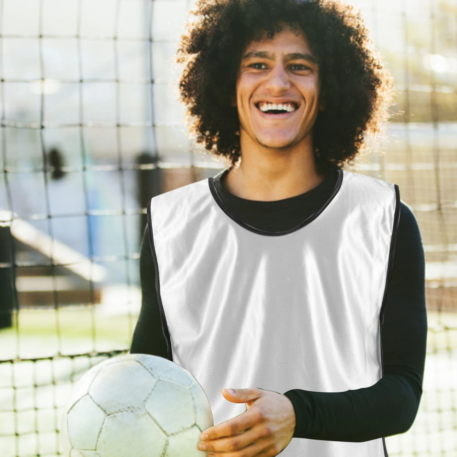 

6pcs Training Vest Sports Pinnies Quick drying Polyester Washable Soccer Jerseys Basketball Team Vests Youth Adult Size