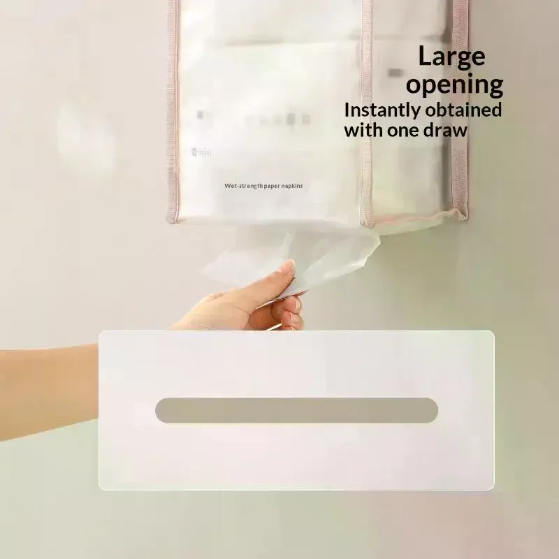 Household Tissue Storage Solution: Waterproof, Breathable, Wall-mounted Tissue Box, Portable Bag