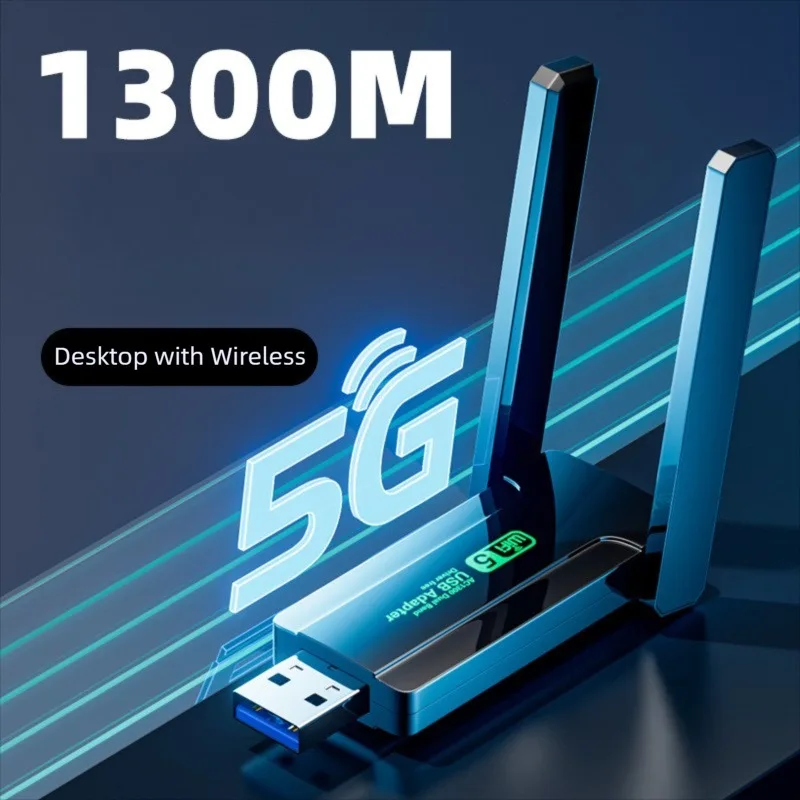 

1300 Мбит/с USB 3,0 Wi-Fi адаптер сетевая карта двухдиапазонный беспроводной приемник 2,4G/5 ГГц передатчик для настольного портативного ПК