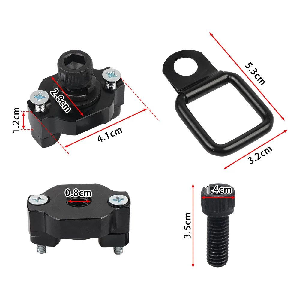 2 Set/4 Set D Rings Tie Down Anchors Black For Most ATVs Multi Purpose Vehicles For Cforce Zforce Uforce And Etc