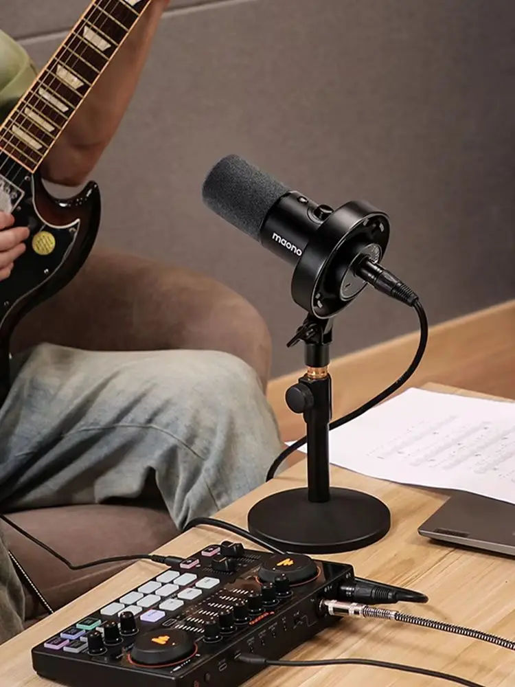 Mikrofon dynamiczny Maono PD300X XLR USB do podcastów, nagrywania, 192kHz24bit, do tworzenia treści, domowego studia audio, redukcja szumów — zdjęcie produktu 7