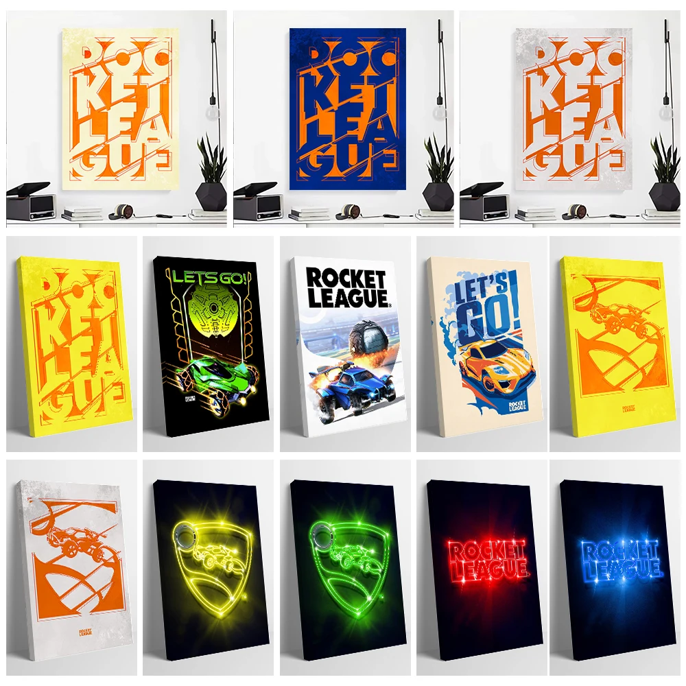 Rocket League Canvas Wall Art Posters Personalized Photo Printing for Room Decoration Aesthetics Specialty and Themed Home Decor