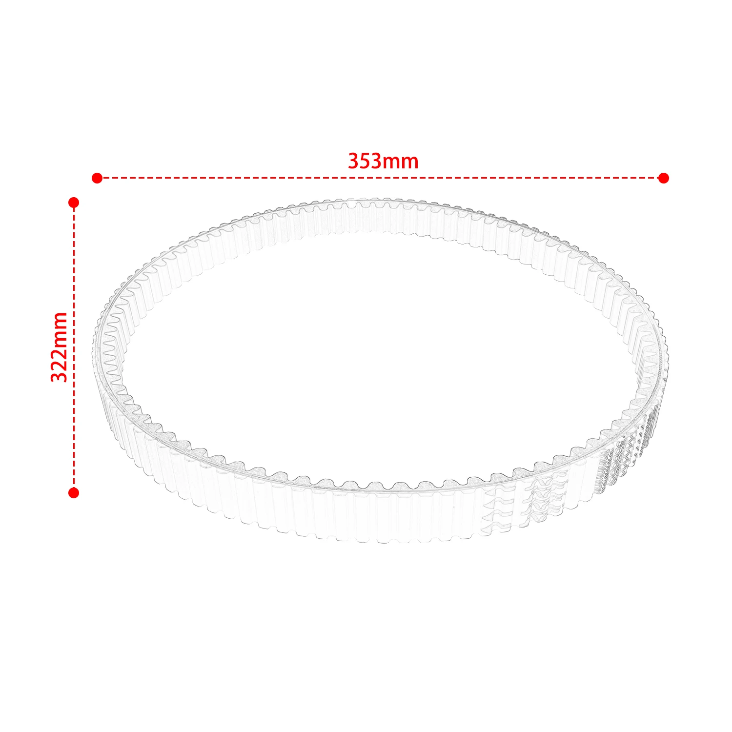 Motorcycle Transmission Belt For Honda NSS350 Forza 350 SH350 X-ADV 350 ADV350 ABS 2021-2023 23100-K1B-T02 Drive Belt - Image 6