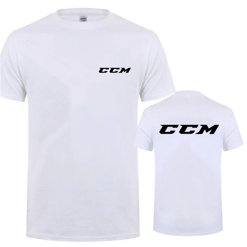 CCM T Shirt Men Summer Short Sleeve Cotton CCM Logo T-shirts Tops Man Funny T Shirts