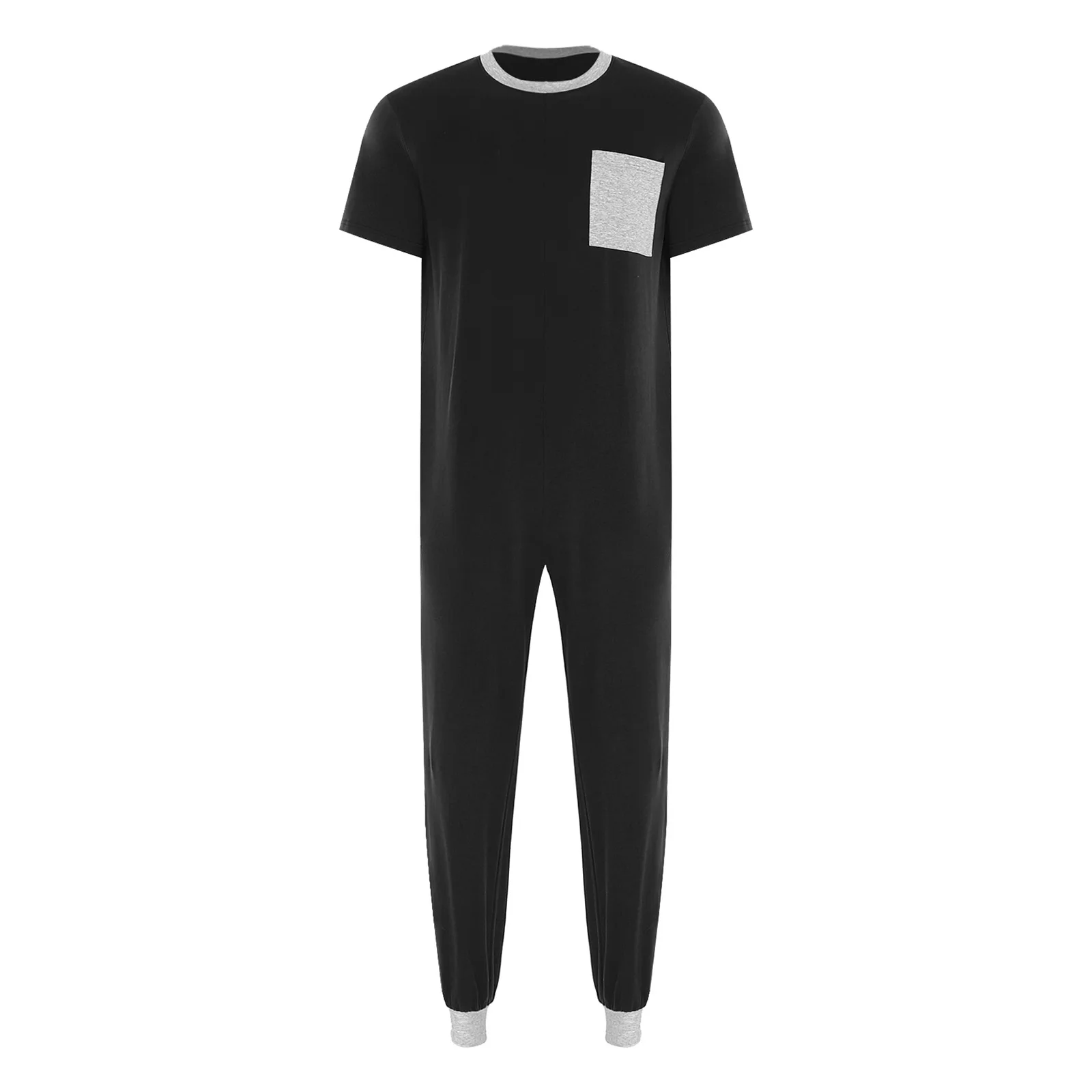 Adult Special Needs Adaptive Clothing Short Sleeve Back Zipper Autism Elderly Alzheimer Anti-Strip Jumpsuit Sleepwear Loungewear image 3