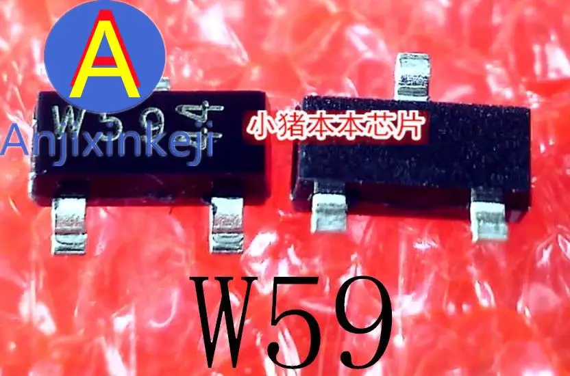 

10 шт. 100% оригинальный новый BZX84A5V6 BZX84-A5V6 Silkscreen W59 SOT23-3