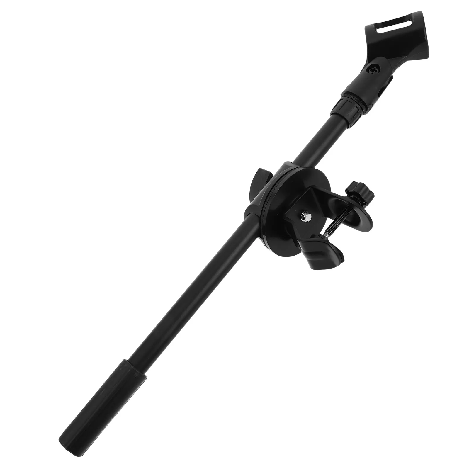 Microphone Stand Crossbar Clamp Mount Adjustable Horizontal Arm Connector Clip Adapter Suitable for Studio Podcast Wired