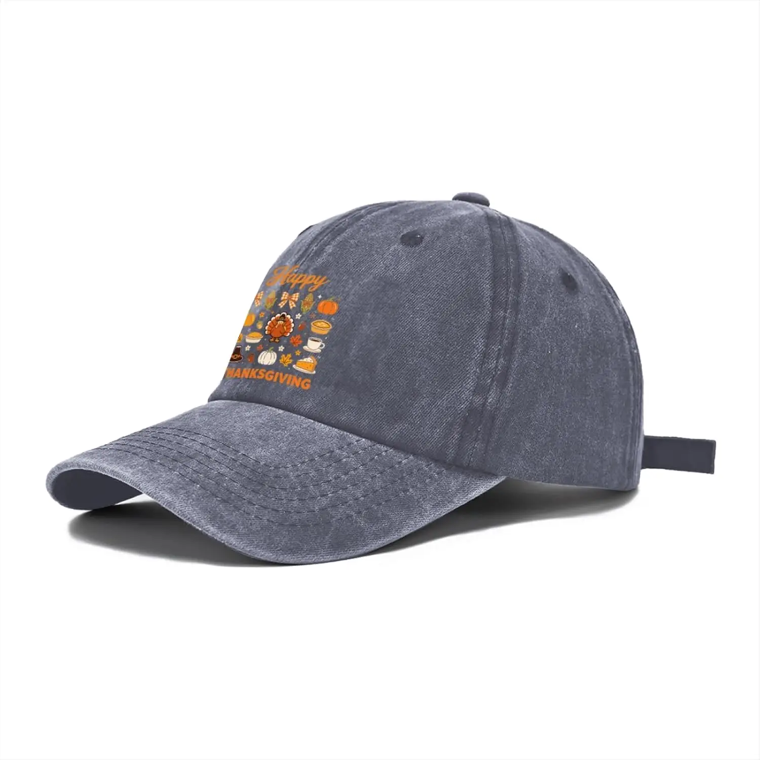Happy Thanksgiving Turkey Family Dinner Baseball Cap