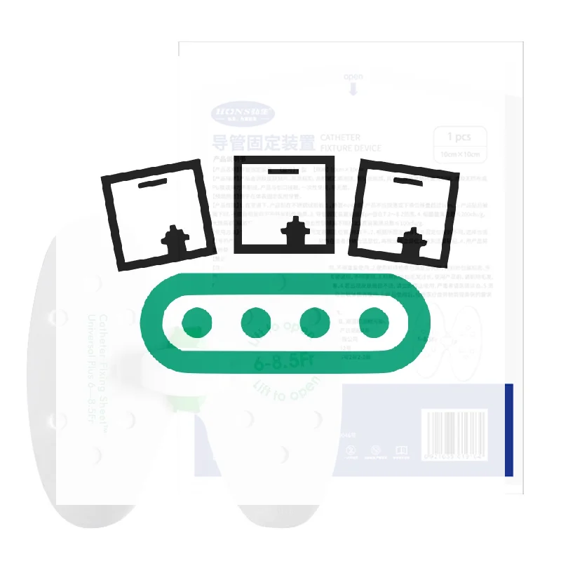 تثبيت أنبوب البول، تثبيت عالمي، تصميم قابل للتعديل، حامل ملصق، جهاز أنبوب الصرف، حقيبة نايلون ثابتة #1