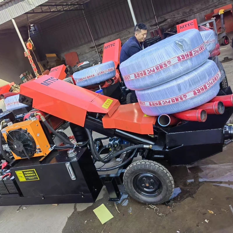 

China Mini Concrete Pump Machine Infrastructure Construction Building Concrete Mixer Pump Pipe Concrete Pump for Philippines