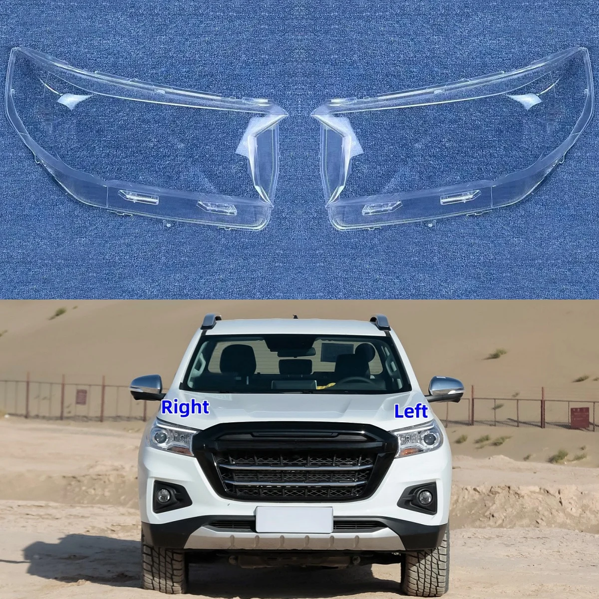 

For ChangAn KaiCene F70 2020 2021 2022 Car Lights Shell Transparent PC Material Dust Headlights Cover