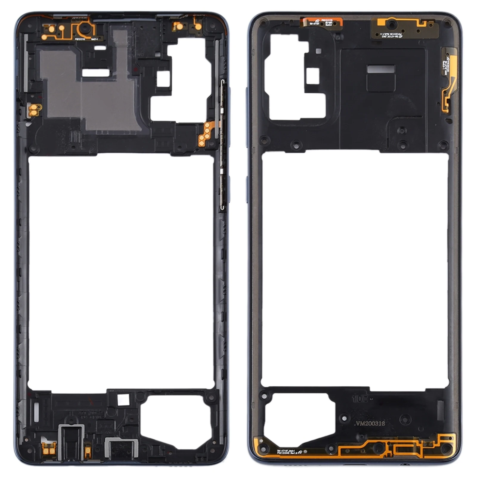 Placa moldura do meio Frame para Samsung Galaxy, A71