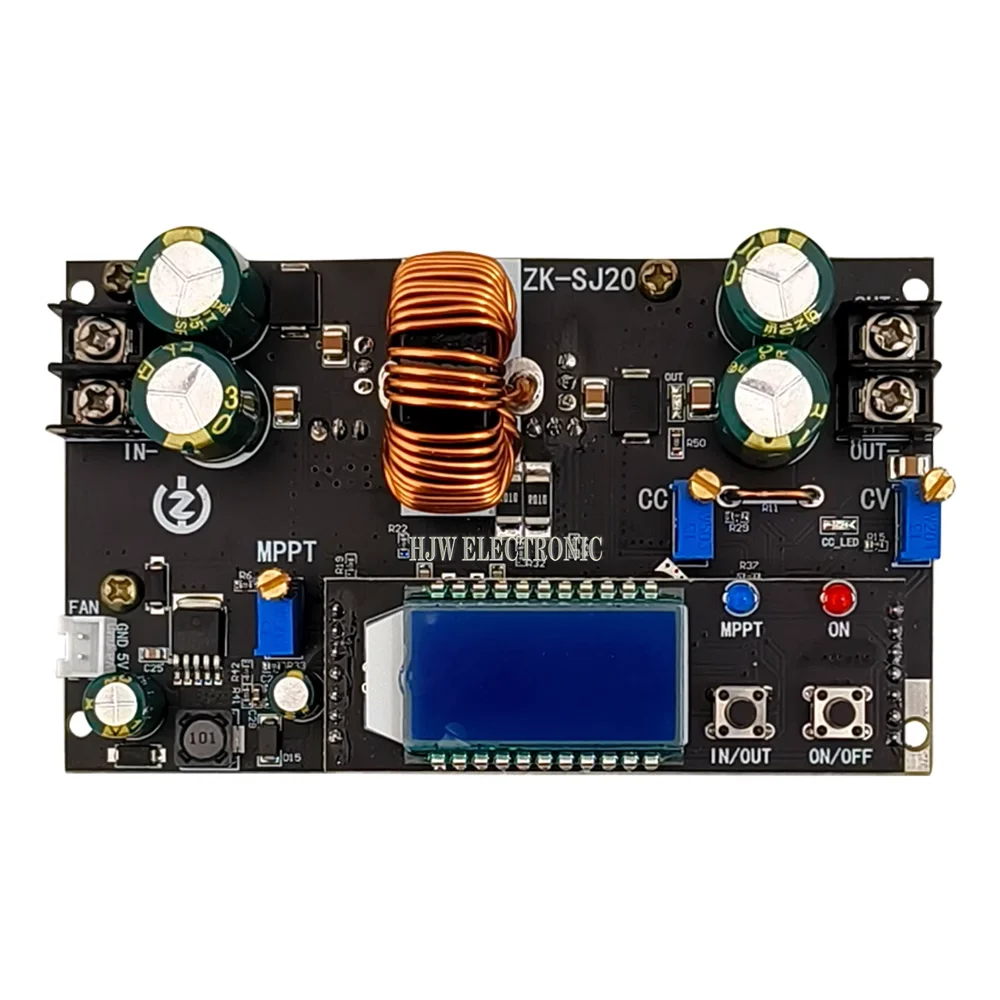 ZK-SJ20 Automatic Step Up Down Module MPPT Buck Boost Converter Power Supply Module Adjustable Board