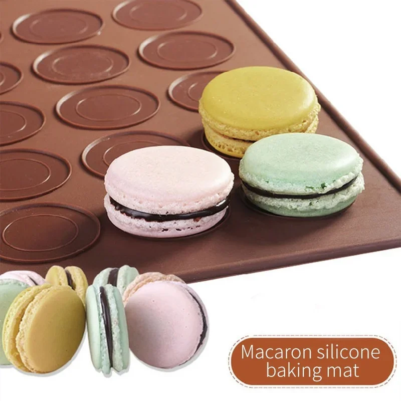 Non-Stick Silicone Macaron Macaroon Pastry Oven Baking Mould Sheet Mat DIY Mold Useful Tools Cake Bakeware