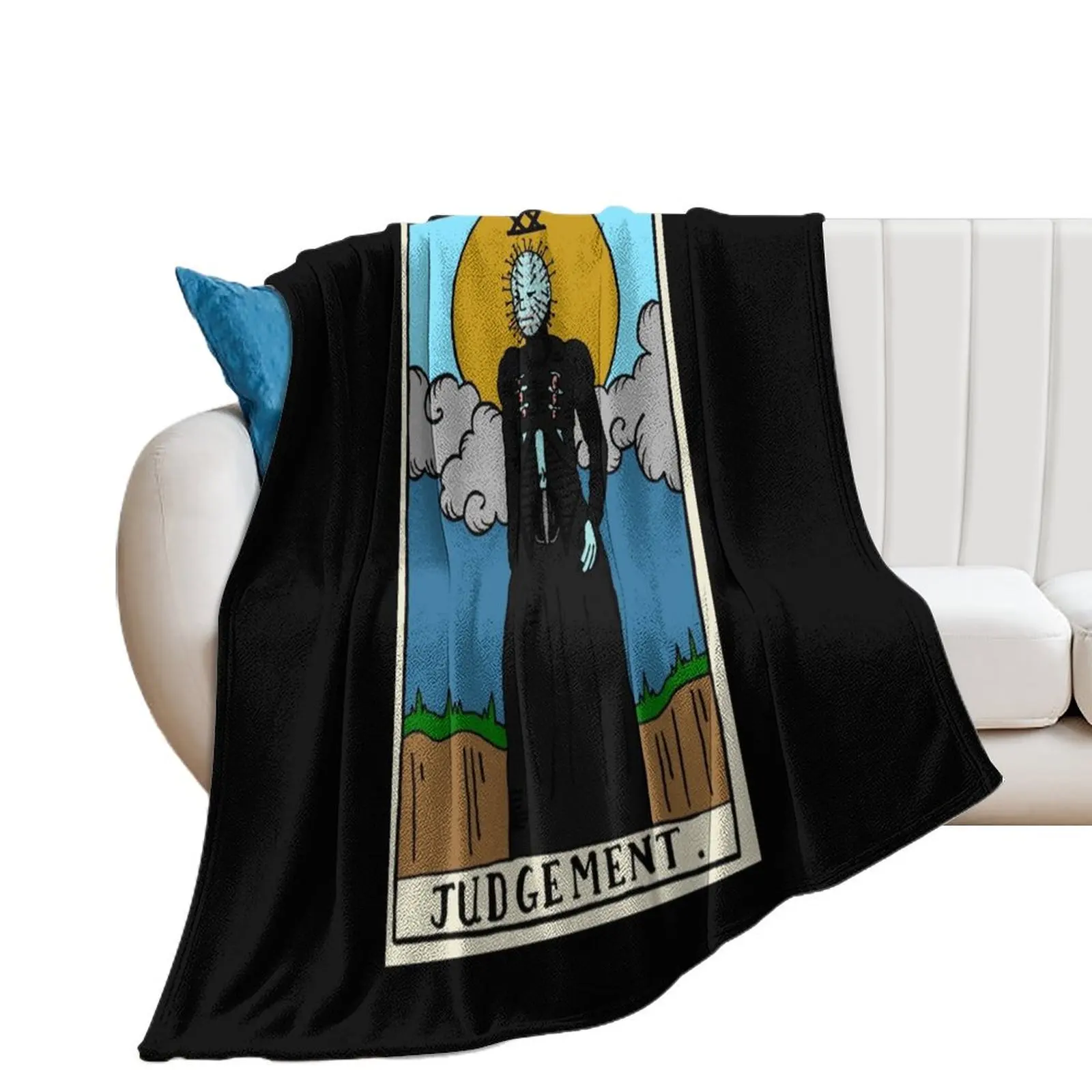 Horror Pinhead Arcana Pinhead Judgement Throw Blanket Weighted Vintage Decorative Beds Blankets