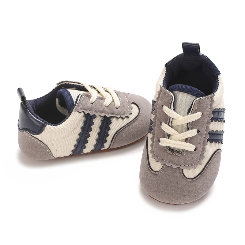 NIEUWE Mode Color Blocking Lace Up Casual Schoenen Lente en Herfst Baby Casual Schoenen 0-18 Maanden Platte Schoenen Baby Wandelschoenen