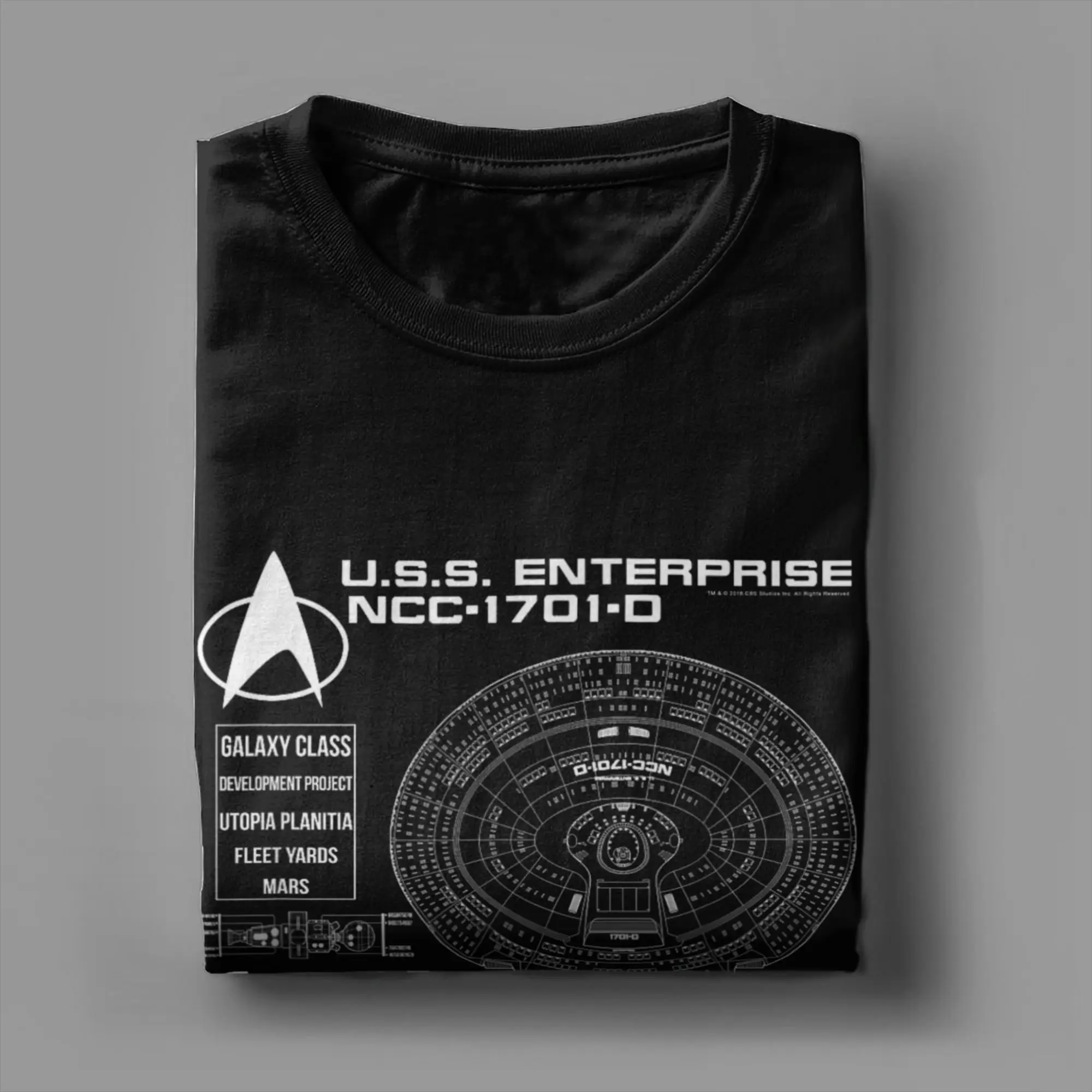 Stars Treks The Next Generation U.S.S. Enterprise Chart T Shirt Summer Men Cotton  4XL 5XL 6XL Tees Short Sleeves Aesthetic Tops
