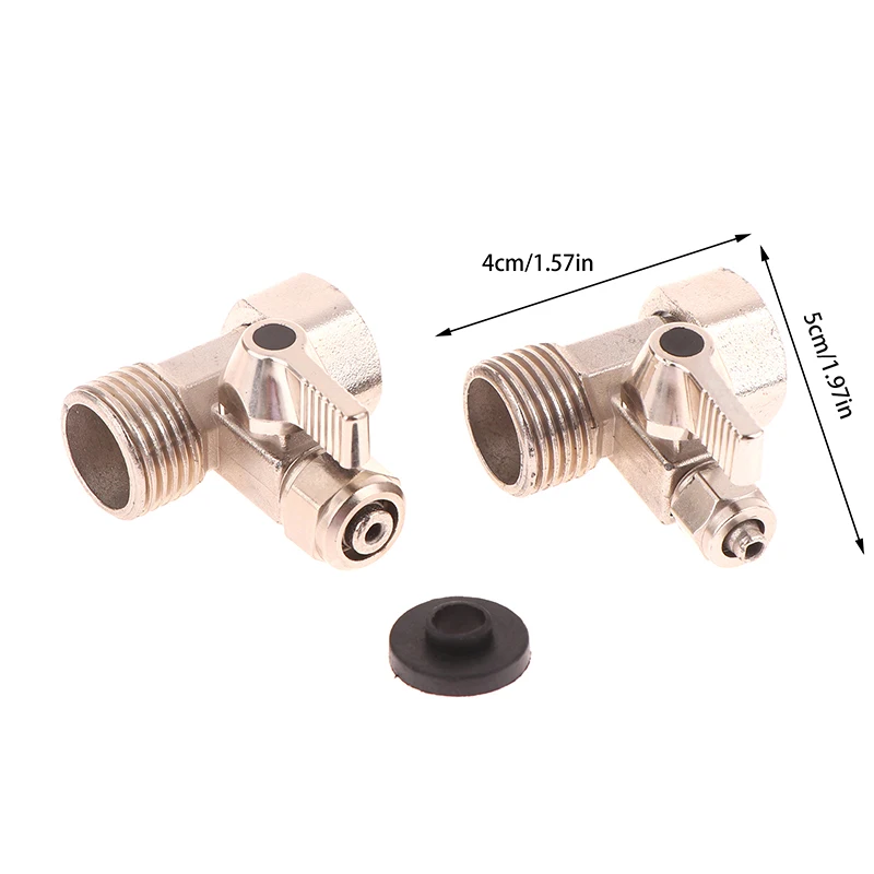 1PC Water Filter Purifier Adapter 1/2'' To 1/4" Ball Valve Faucet Tap Safe Zinc Alloy Joint Universal Valve Accessories Replace