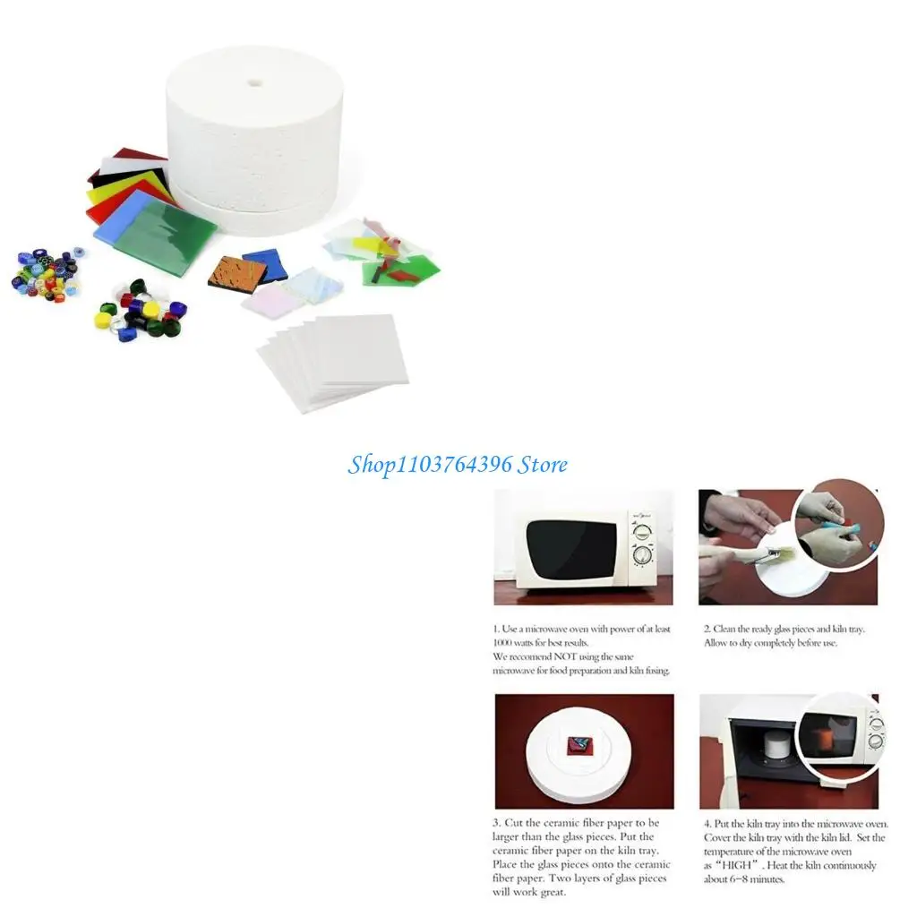 

Набор для изготовления ювелирных изделий из стекла включает в себя микроволновую печь и аксессуары, печь для запекания стекла,