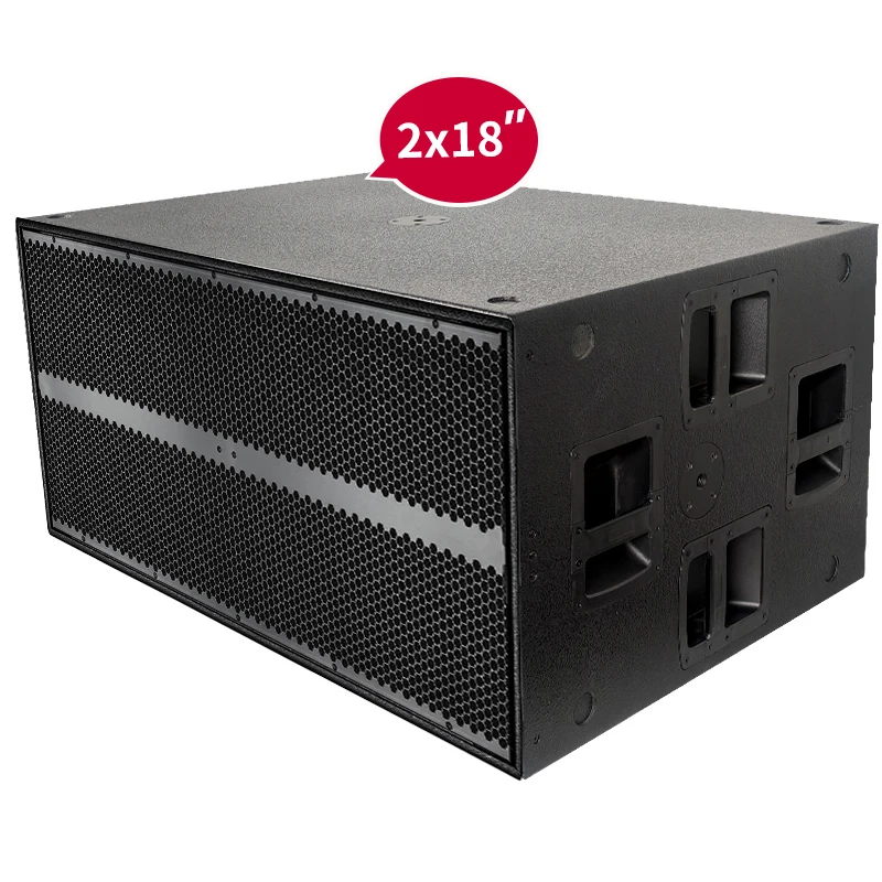 SUB 9006 Subwoofer Activo de Alta Potencia de 2x18 Pulgadas y 7200w, Altavoces Profesionales, Equipos de Sonido, Subwoofer Doble de 18 Pulgadas