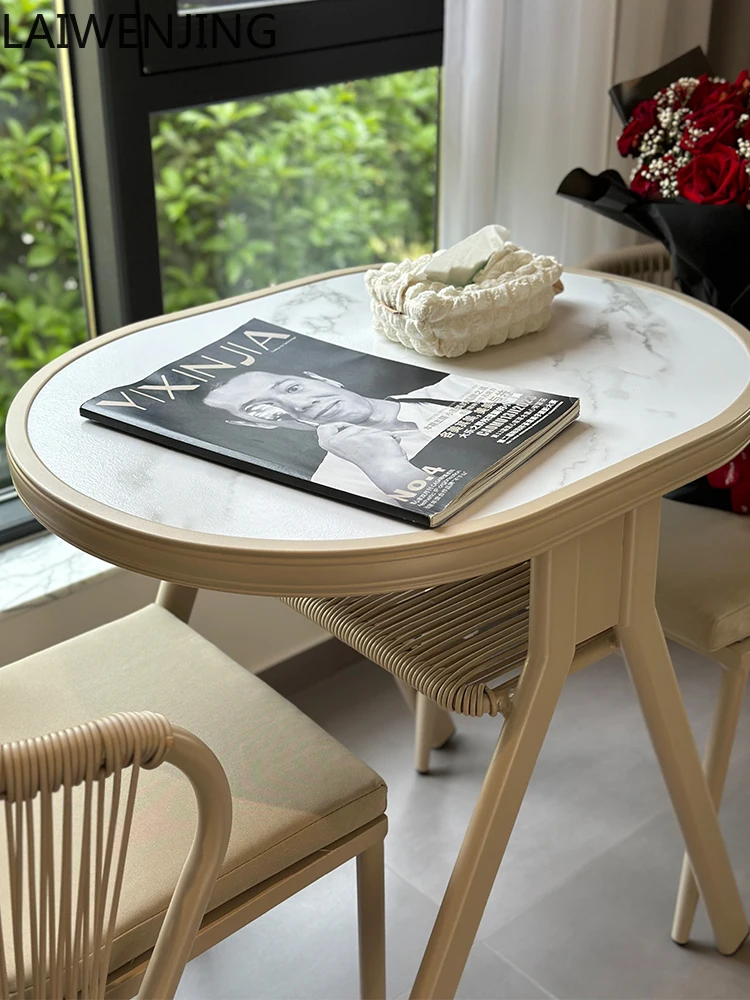 HLZ balcony small table and chair combination one table and two chairs creative small apartment