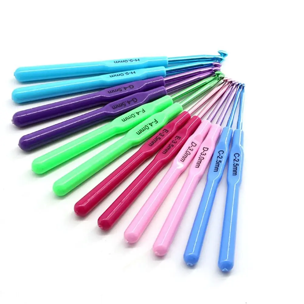 DIY Aluminum Knitting Needles Long Multisize Crocheting Needles Crocheting Hooks Sweater