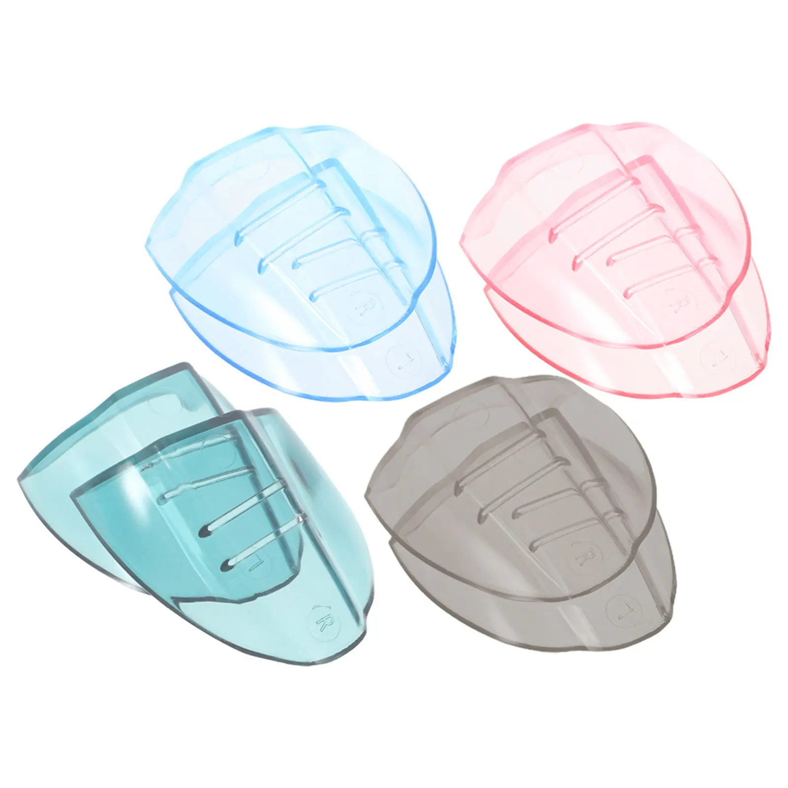 

4Pairs Reusable Tpu Eyeglasses Side Shield Clear Flexible Safety Protective Eye Splash Guard Glasses Supplies Tpu Side Shield