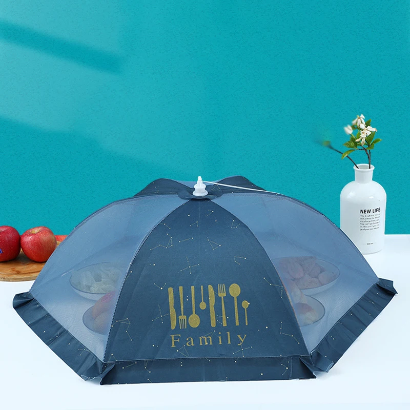 Portable Collapsible Food Cover Dirty Umbrella Protective Food Cover Mesh Tent Breathable Household Vegetable Cover