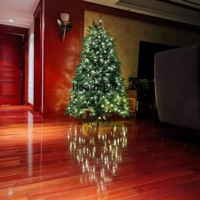 

YH New pure PE luminous 2.1 meters Christmas tree LED warm light encryption luxury 7 feet Christmas tree