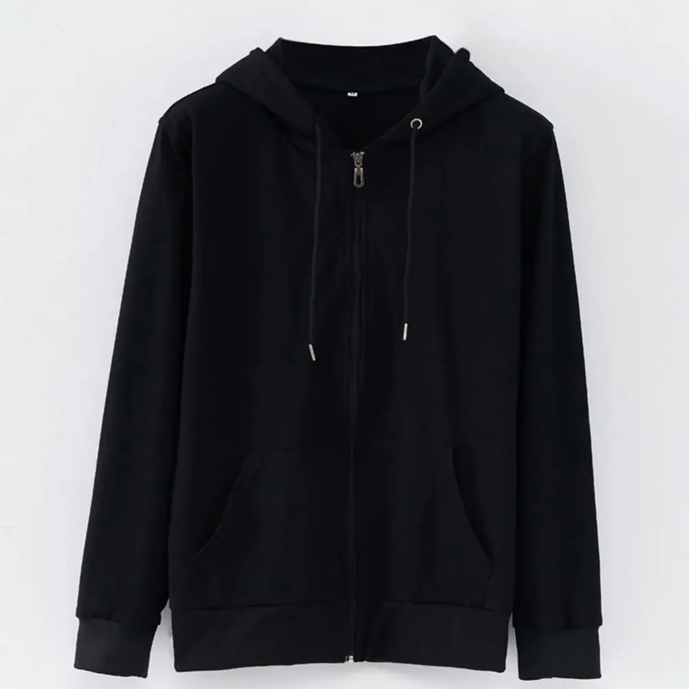 Casual Zipper Stone Hoodie with Sleeve Spring Autumn Thin Men Women Sweatshirt 2023 New Hooded Solid Color Clothing