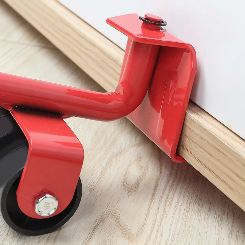 5Pcs/set Heavy Furniture Moving Transport Roller Set New Style Furniture Mover Roller Wheel Bar Removal Lifting Tool Suit