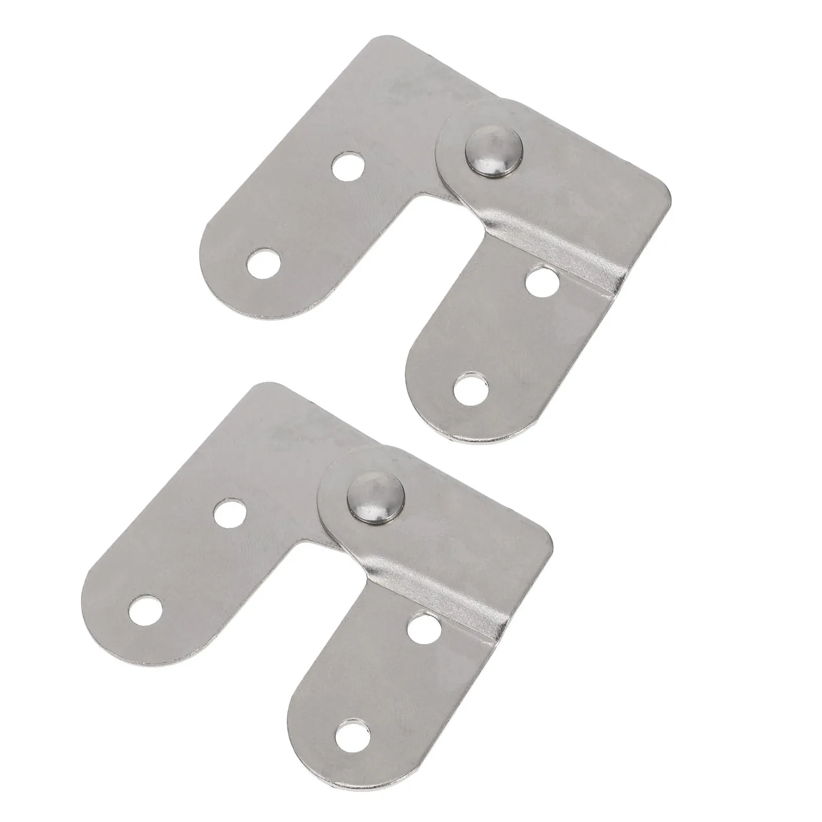 2Pcs Folding Table Hinges 180 Degree Heavy Duty Iron Folding Hinge for Attic Ladder Stairs Furniture Hardware Replacement Quiet