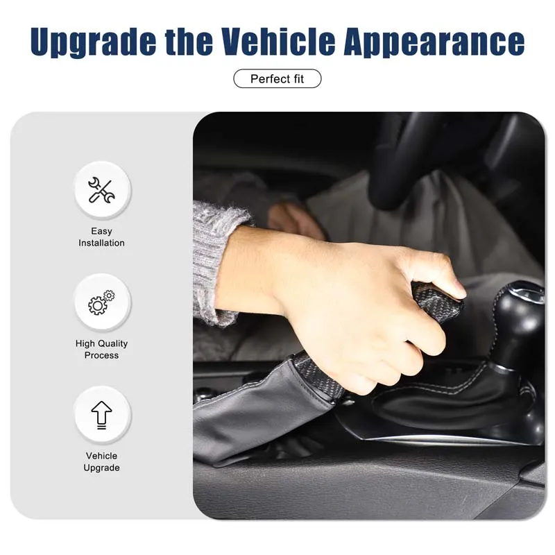 

For Mazda MX-5 Miata ND RF Fiat Abarth 124 Spider 16-24 Real Carbon Car Gear Shift Handbrake Knob Trim Car Accessories