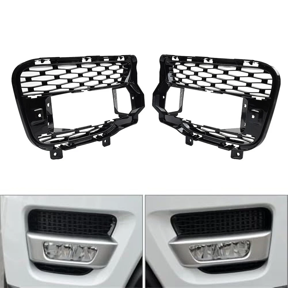 Car Protection Fog Lights Grille Cover BLACK ABS Material Custom Fit Design Protective Cover For 2014-2017 Models
