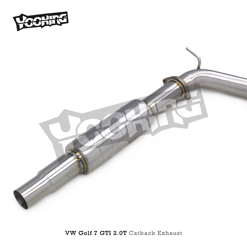 AUTO   Stainless Steel Tuning Exhaust Pipe   for  7/MK7 GTI 2.0T 2012-2019 Escape Valvetronic Catback Exhaust