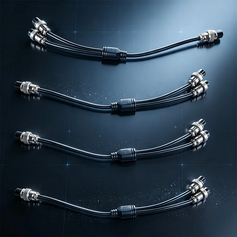 GX16 Splitter Cable Connector One Male Split Two Female Aviation Plug 2/3/4/5/6/7/8/9/10 Pin Male Female 1 to 2 Adapter Wire