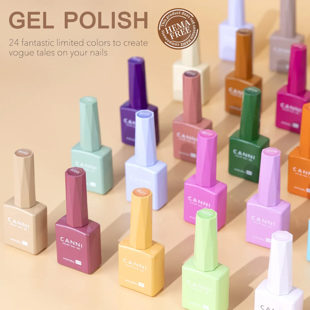 6個/キット CANNI TPOフリー HEMAフリー ハロウィンネイルカラーセット ダークレッド セミパーマネント ソークオフ UV LEDジェルネイルクリアクリスマスギフト